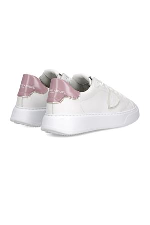 Sneaker bassa Temple bianco e lilla PHILIPPE MODEL | BTLDV017.